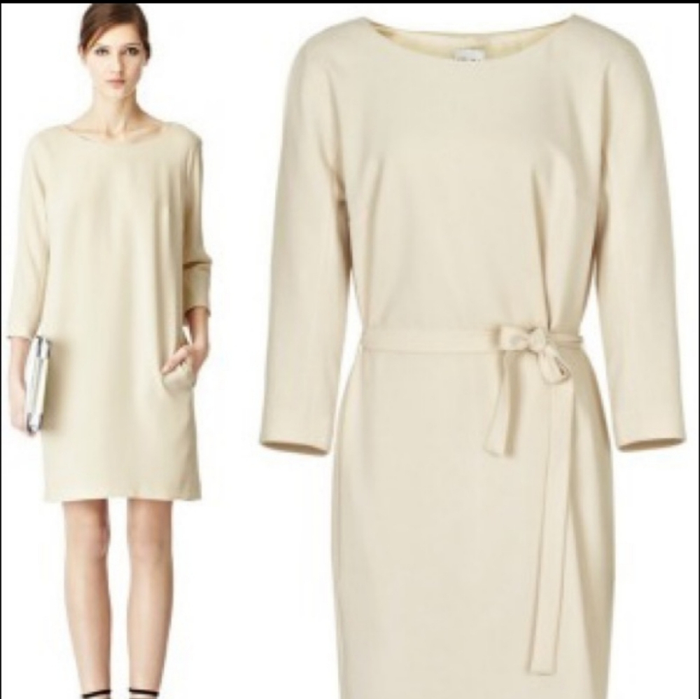 Reiss cream shift dress
